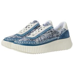 Dolce Vita Womens Dolen Sneakers US 8 Navy Blue Leather Lace-Up NIB